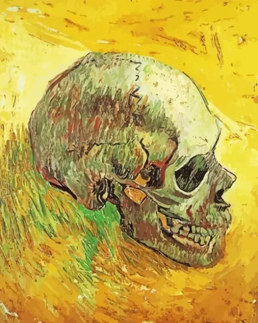 Skull By Vincent Van Gogh Diamond Paintings