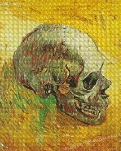 Skull By Vincent Van Gogh Diamond Paintings