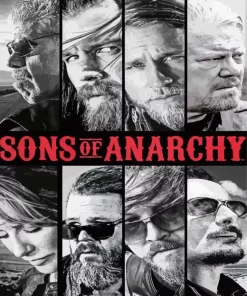 Sons of anarchy characters poster Diamond Paintings