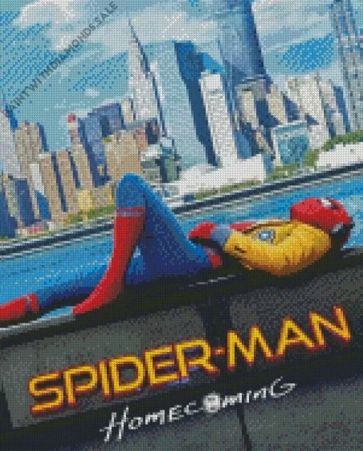 Spider Man Homecoming Poster Diamond Painting