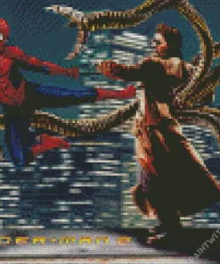 Spider Man vs Doc Ock Film Diamond Painting