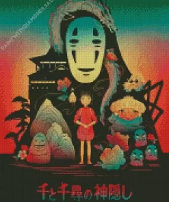 Spirited Away Anime Poster Diamond Dotz