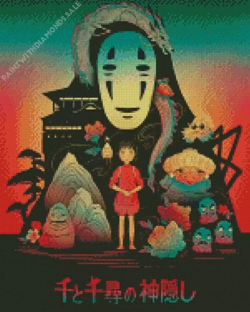 Spirited Away Anime Poster Diamond Dotz