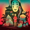 Spirited Away Anime Poster Diamond Paints