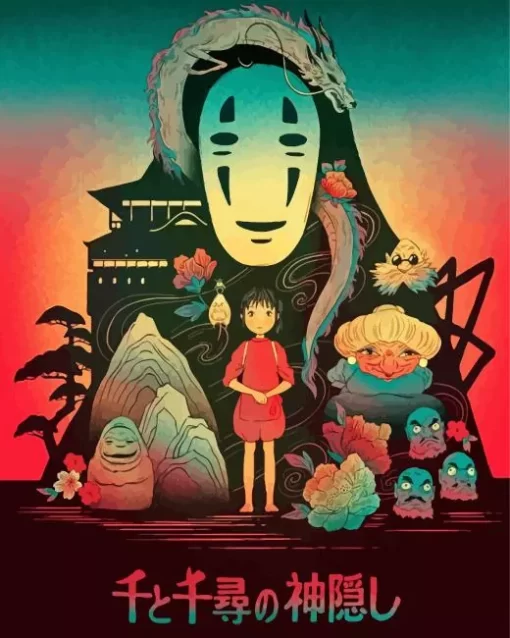 Spirited Away Anime Poster Diamond Paints