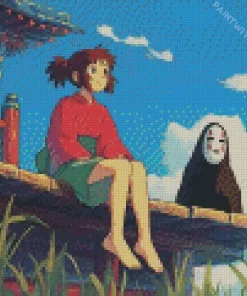 Spirited Away Chihiro With No face Diamond Dotz