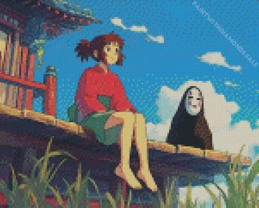 Spirited Away Chihiro With No face Diamond Dotz