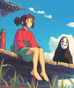 Spirited Away Chihiro With No face Diamond Paints