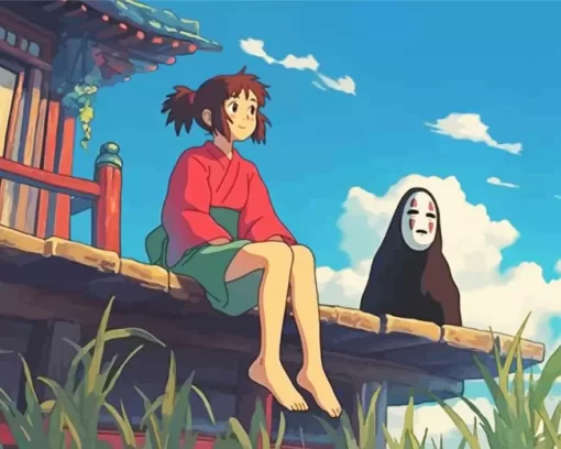 Spirited Away Chihiro With No face Diamond Paints