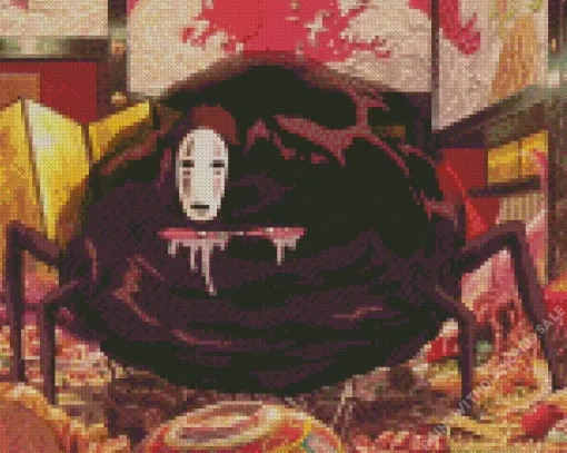 Spirited Away No Face Miyazaki Studio Ghibli Diamond Painting