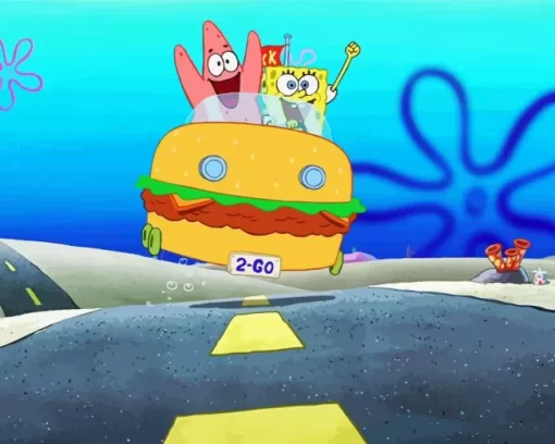 Spongebob Squarepants And Patrick Diamond Painting