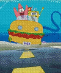 Spongebob Squarepants And Patrick Diamond Painting