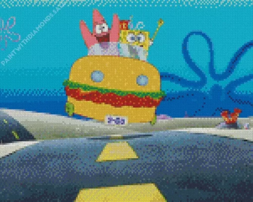 Spongebob Squarepants And Patrick Diamond Painting