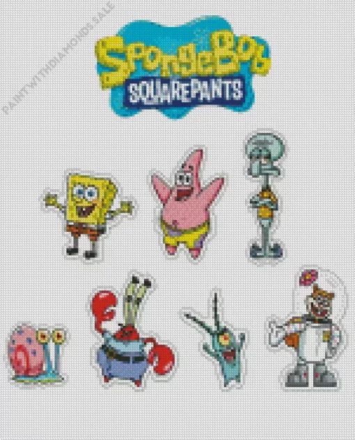 Spongebob Squarepants Characters Diamond Painting