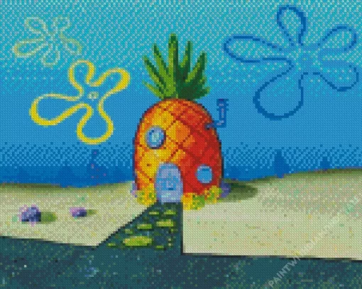 Spongebob Squarepants House Diamond Painting