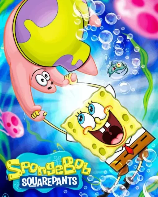 Spongebob Squarepants Poster Diamond Painting