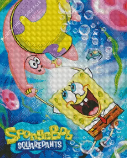 Spongebob Squarepants Poster Diamond Painting