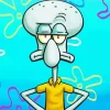 Squidward Diamond Painting