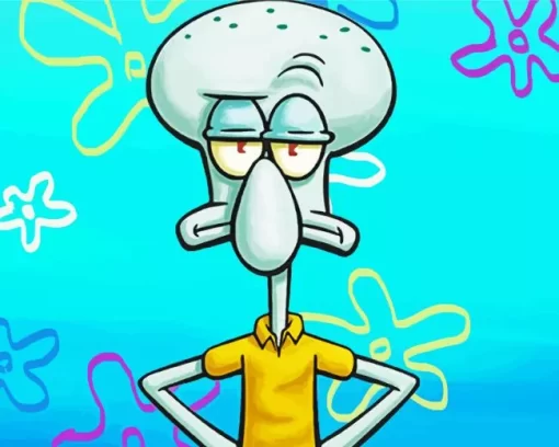 Squidward Diamond Painting