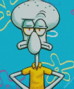 Squidward Diamond Painting