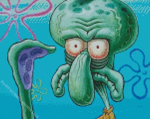 Squidward SpongeBob SquarePants Diamond Painting