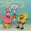 Squidward And SpongeBob Diamond Painting