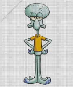 Squidward Character Diamond Painting