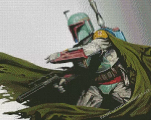 Star Wars Boba Fett diamond dotz