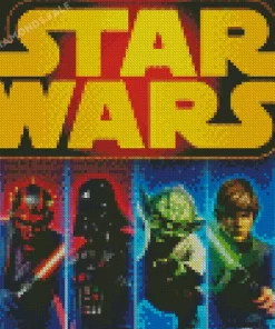 Star Wars Characters Poster diamond paints