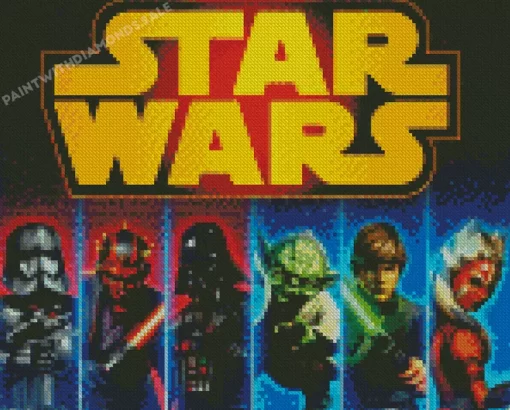 Star Wars Characters Poster diamond paints