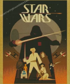 Star Wars Illustration Poster diamond dotz