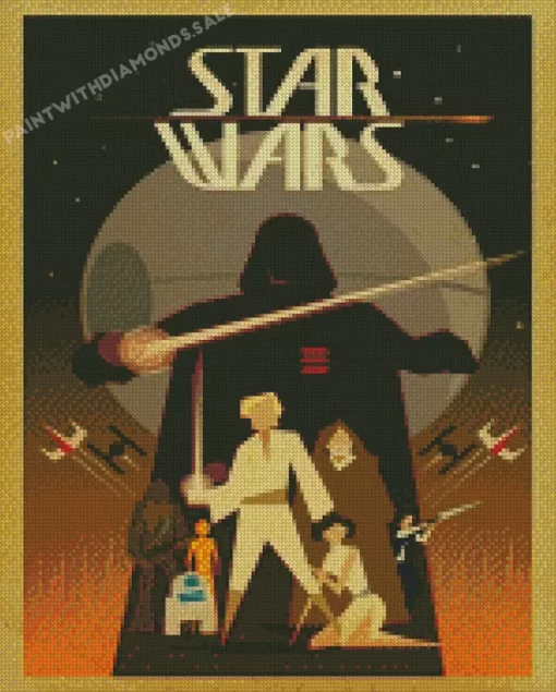 Star Wars Illustration Poster diamond dotz