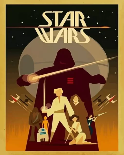 Star Wars Illustration Poster diamond paints