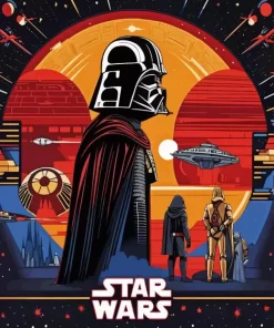 Star wars illustration poster diamond dotz