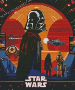 Star wars illustration poster diamond paints