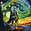 Starry Night boba fett diamond dotz