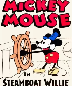 Steamboat Willie Mickey Mouse Diamond Painting