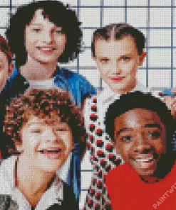 Stranger Things Actors Diamond By Numbers