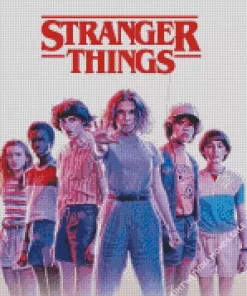 Stranger Things Characters Poster Diamond By Numbers