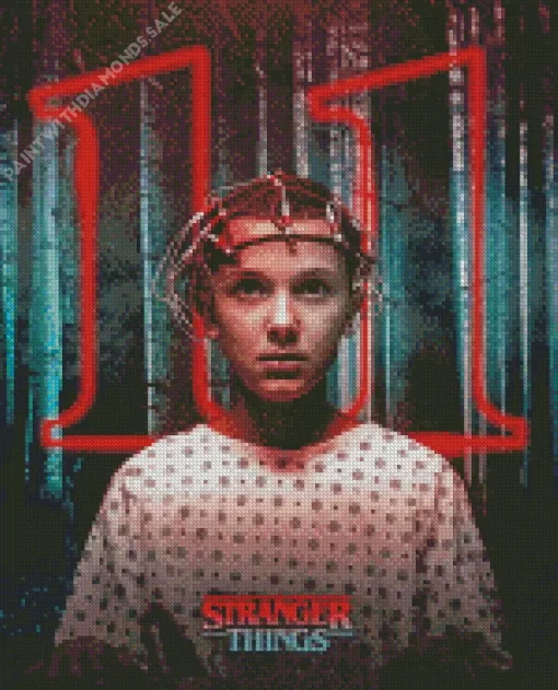 Stranger Things Serie Poster Diamond By Numbers