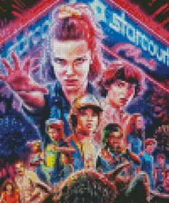 Stranger Things Diamond By Numbers