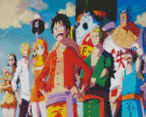 Straw Hat Pirates One Piece Diamond Paints