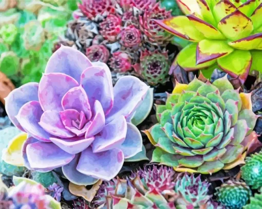 Succulents Diamond Painting