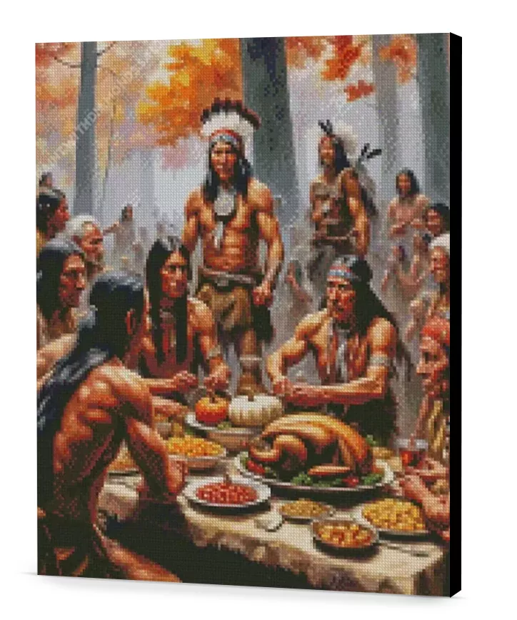 Natives Celebrating Thanksgiving