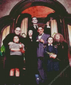 The Addams Family Horror Movie Diamond Dotz