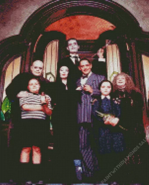 The Addams Family Horror Movie Diamond Dotz