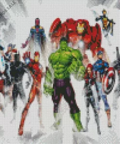 The Avengers Animation Diamond Painting