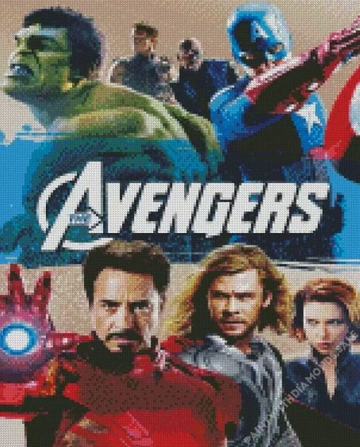 The Avengers Poster Diamond Painting