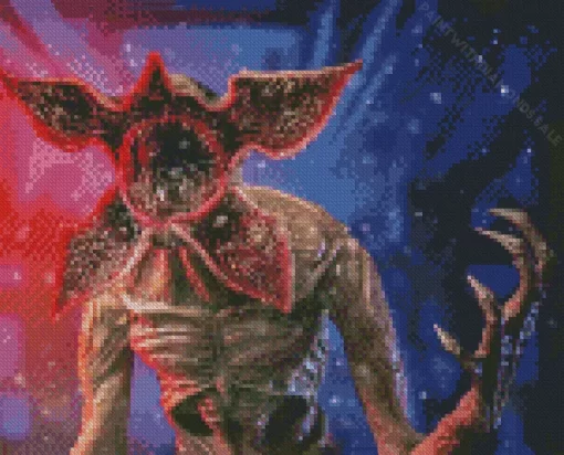 The Demogorgon Stranger Things Diamond By Numbers