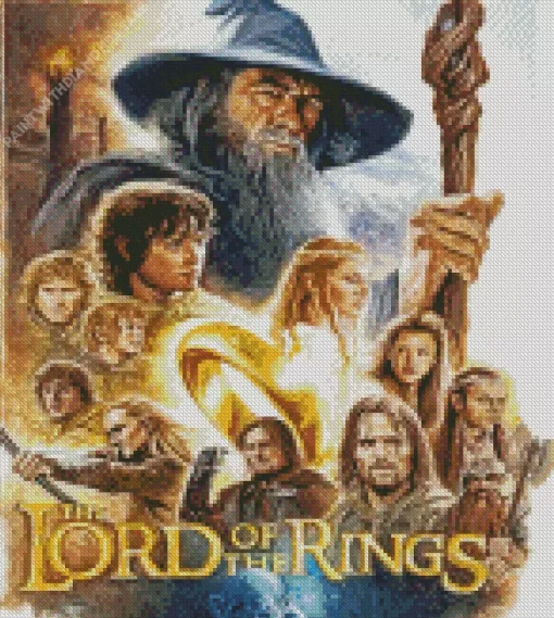 The Lord Of The Rings Characters Poster Diamond By Numbers